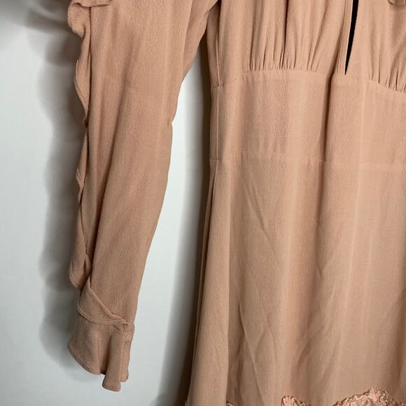 For Love And Lemons Claire Pleated Ruffle Dress - Picture 7 of 16